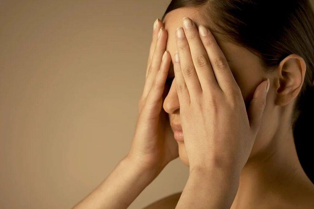 Auge Palming Übung